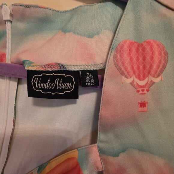 Voodoo Vixen Balloon Dress with Pockets & Belt XL - Picture 3 of 8